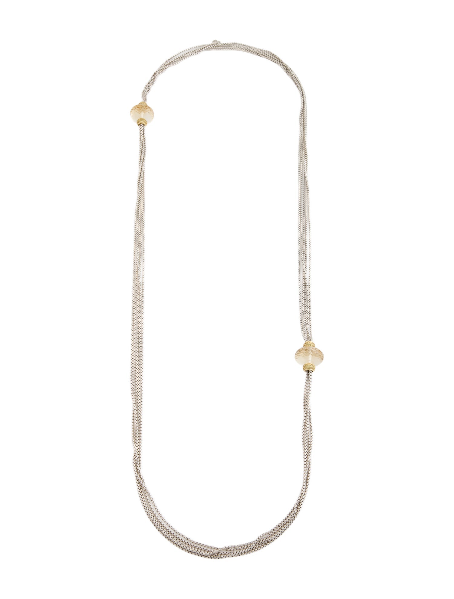David Yurman Citrine & Sapphire Multichain Necklace