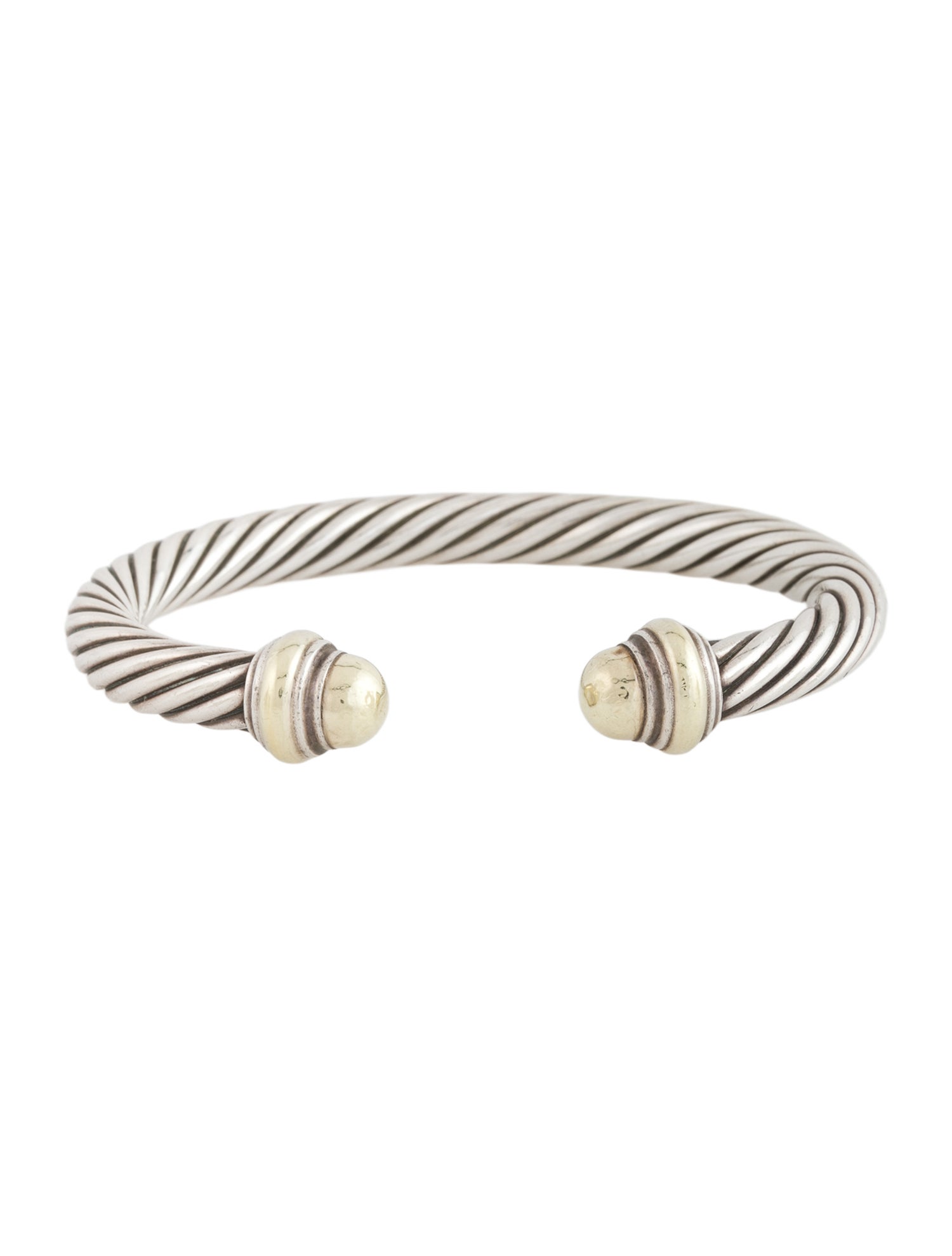 David Yurman Domed Cable Cuff Bracelet
