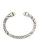 David Yurman Domed Cable Cuff Bracelet