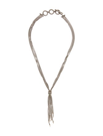 David Yurman Diamond Lariat Necklace