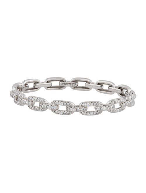 David Yurman 18K Diamond Stax Chain Link Bracelet