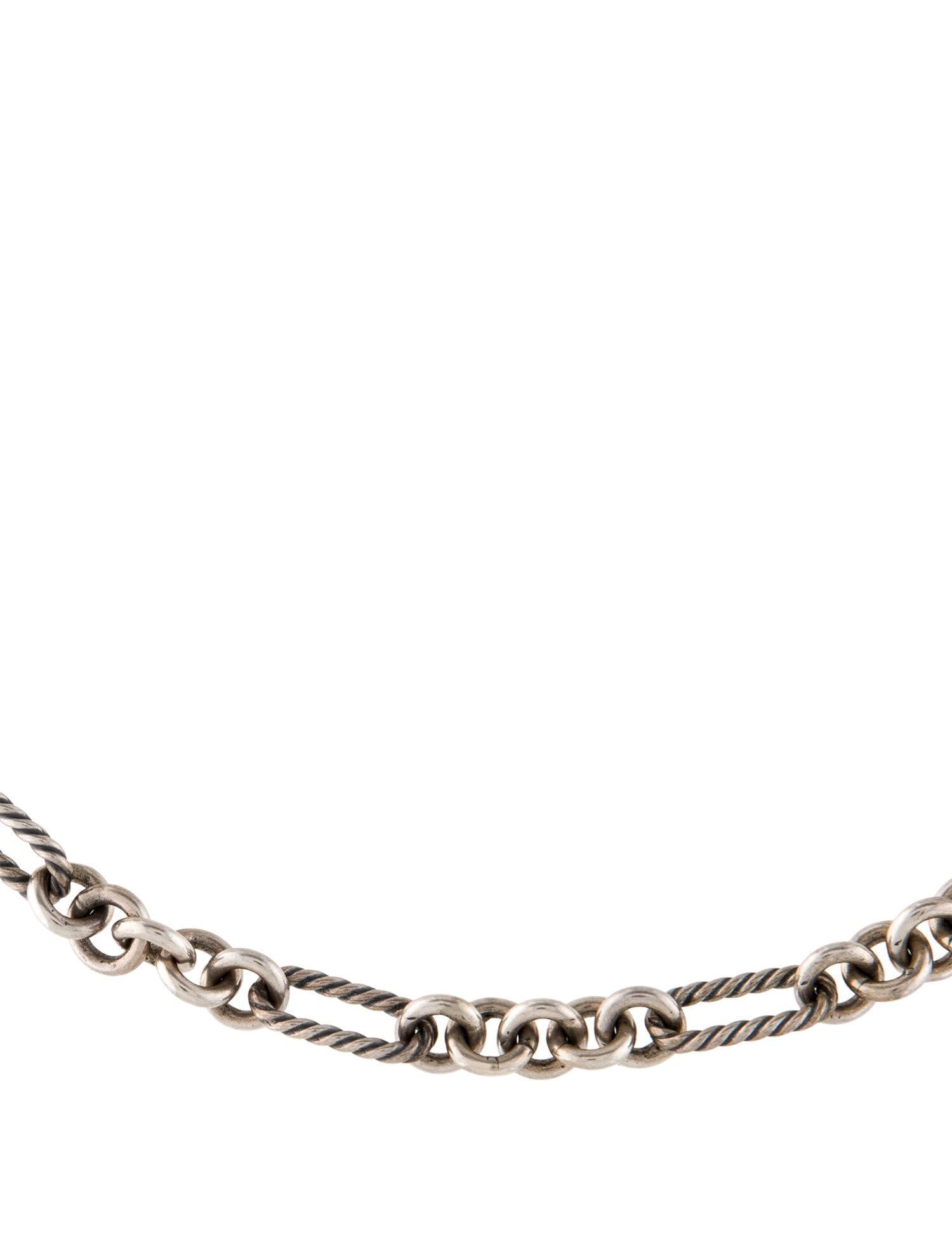 David Yurman Two-Tone Figaro Chain Necklace