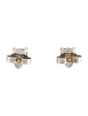 David Yurman Diamond Topaz Stud Earrings
