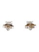 David Yurman Diamond Topaz Stud Earrings