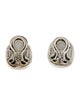 David Yurman Two-Tone Onyx Albion Clip-On Earrings
