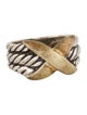 David Yurman Two-Tone X Three Row Band