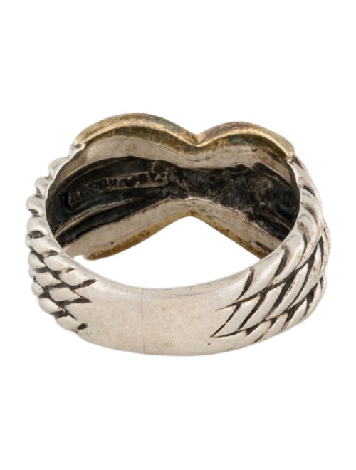 David Yurman Two-Tone X Three Row Band