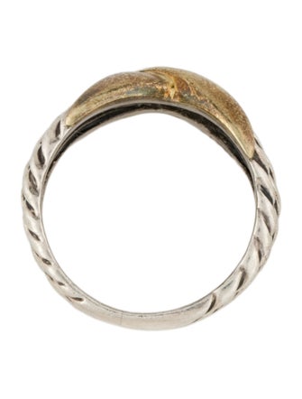 David Yurman Two-Tone X Three Row Band