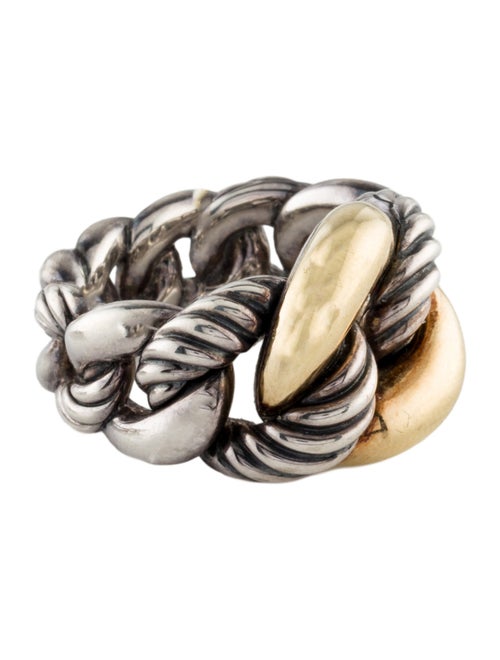 David Yurman Two-Tone Belmont Curb Link Ring