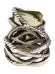 David Yurman Quartz & Diamond Cable Wrap Ring