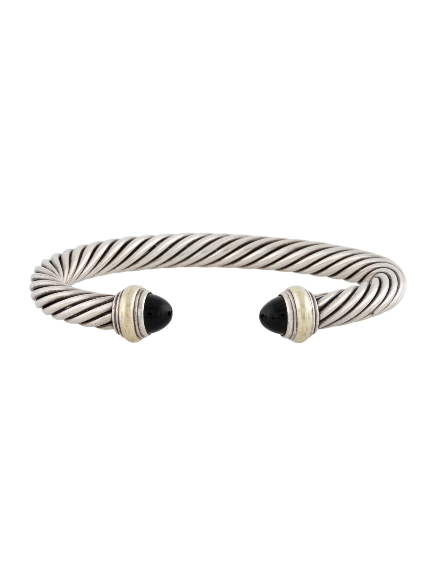 David Yurman Onyx Cable Classic Cuff Bracelet