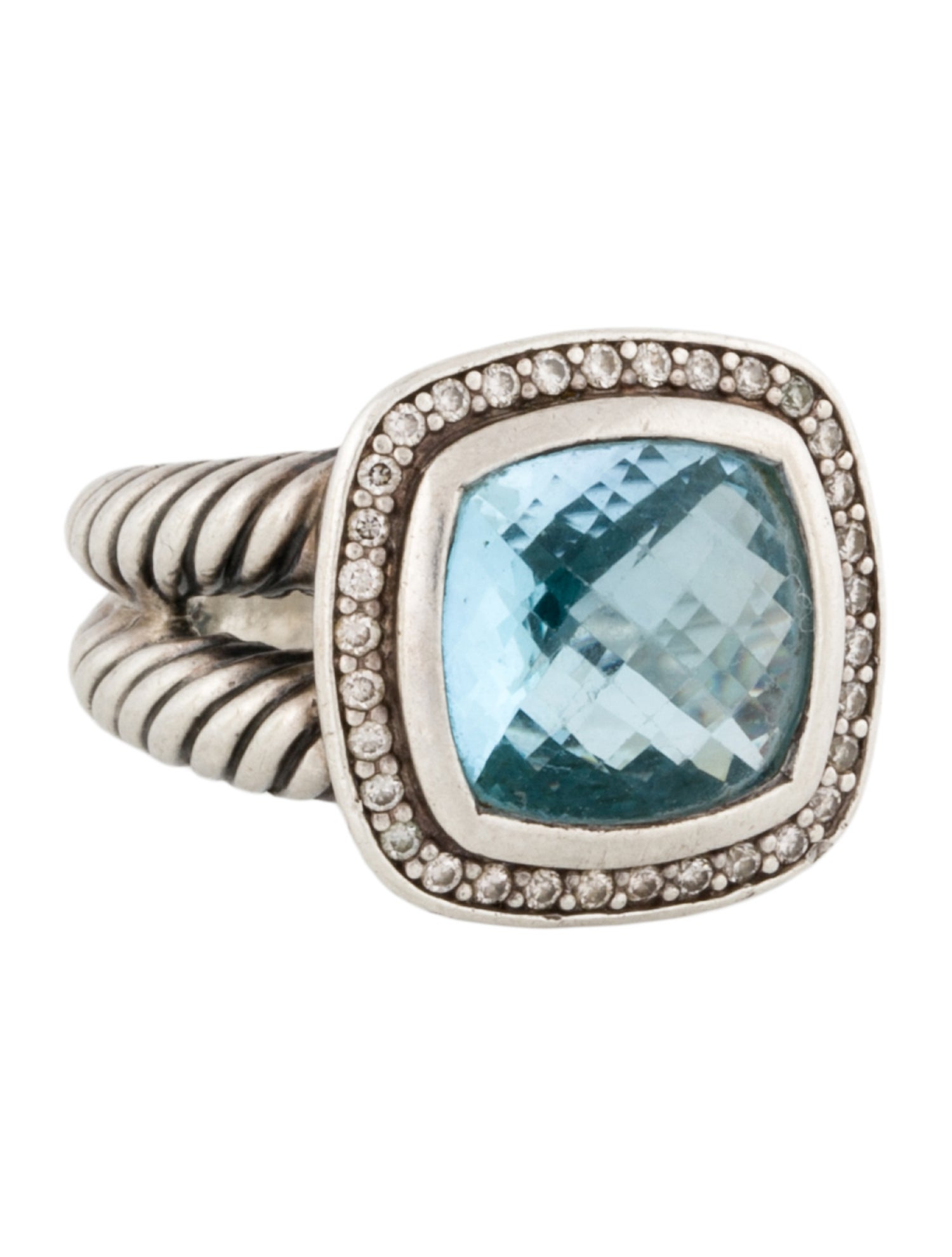 David Yurman Diamond & Topaz Albion Ring