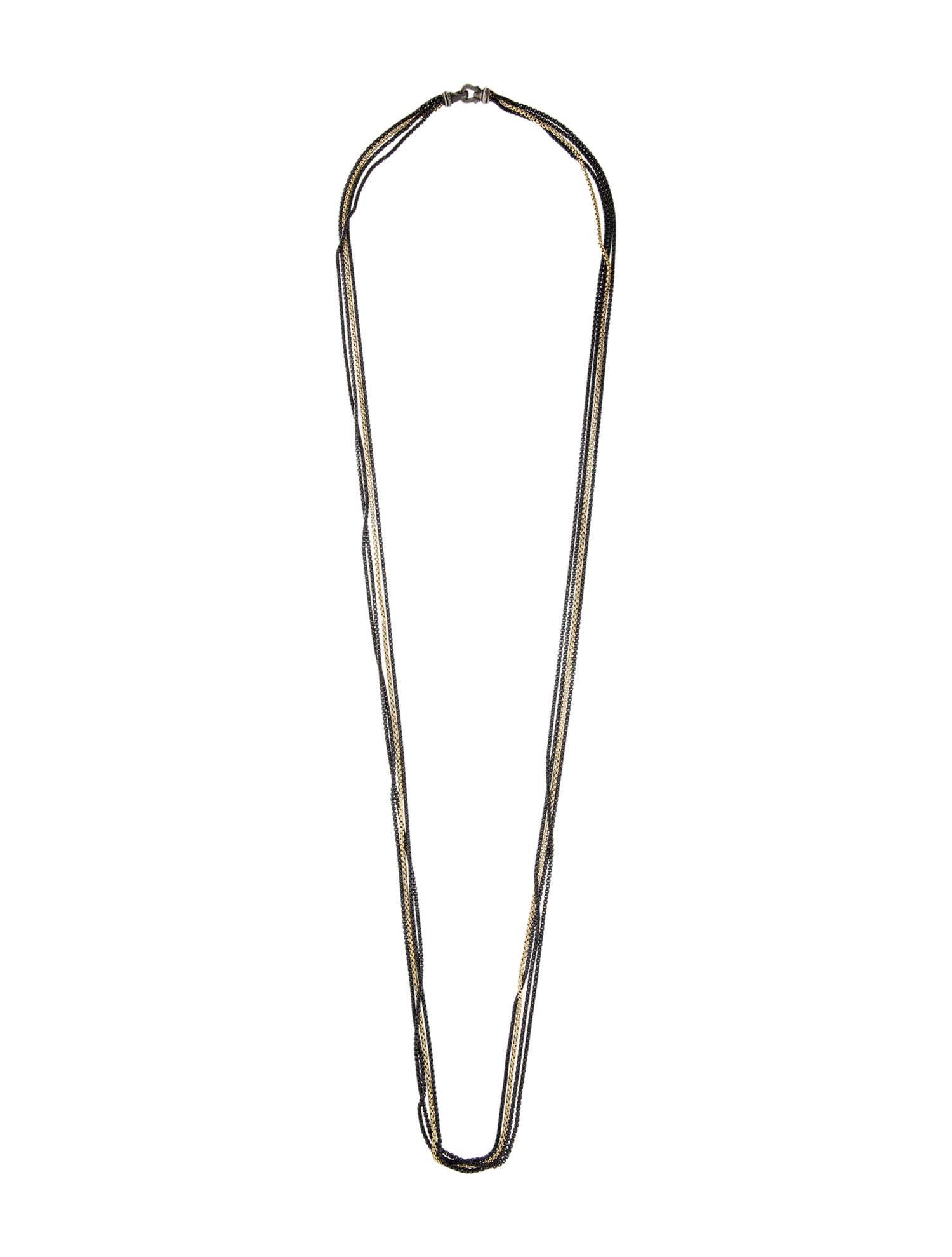 David Yurman Multistrand Box Chain Necklace