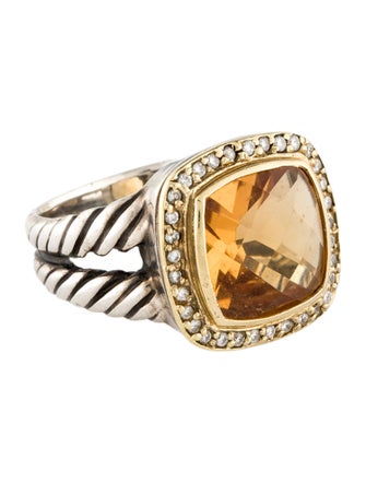 David Yurman Citrine & Diamond Albion Ring