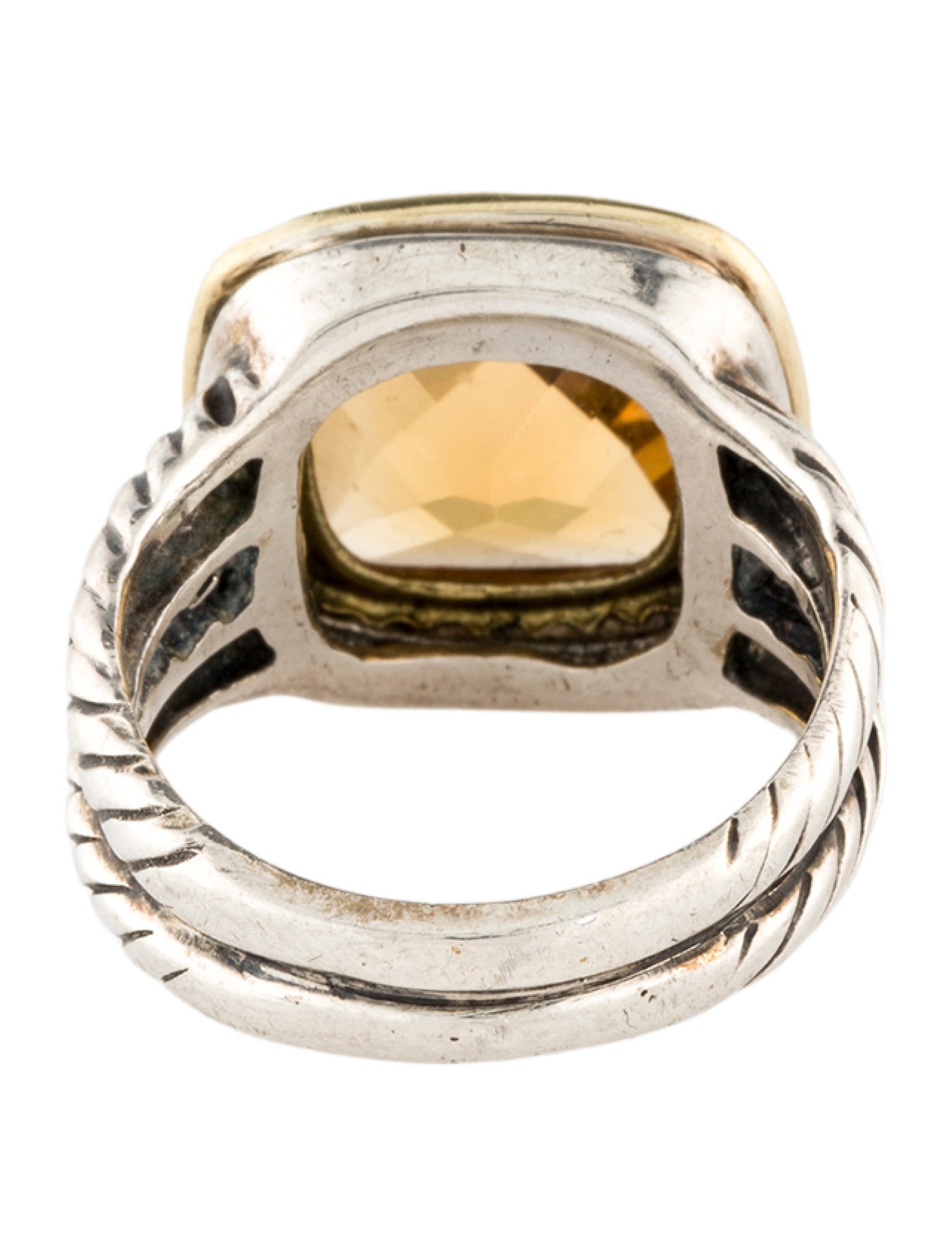 David Yurman Citrine & Diamond Albion Ring