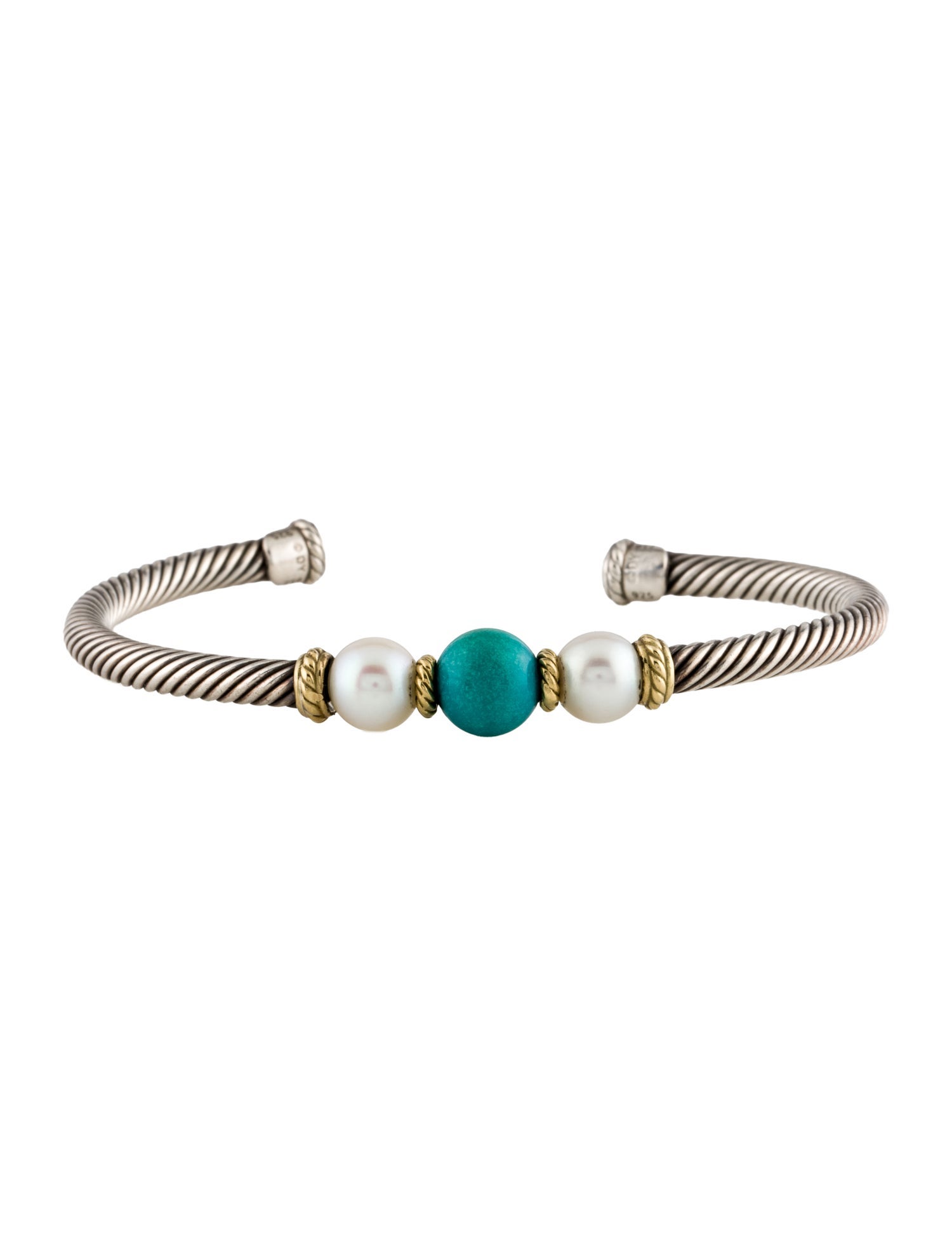 David Yurman Pearl & Turquoise Bracelet