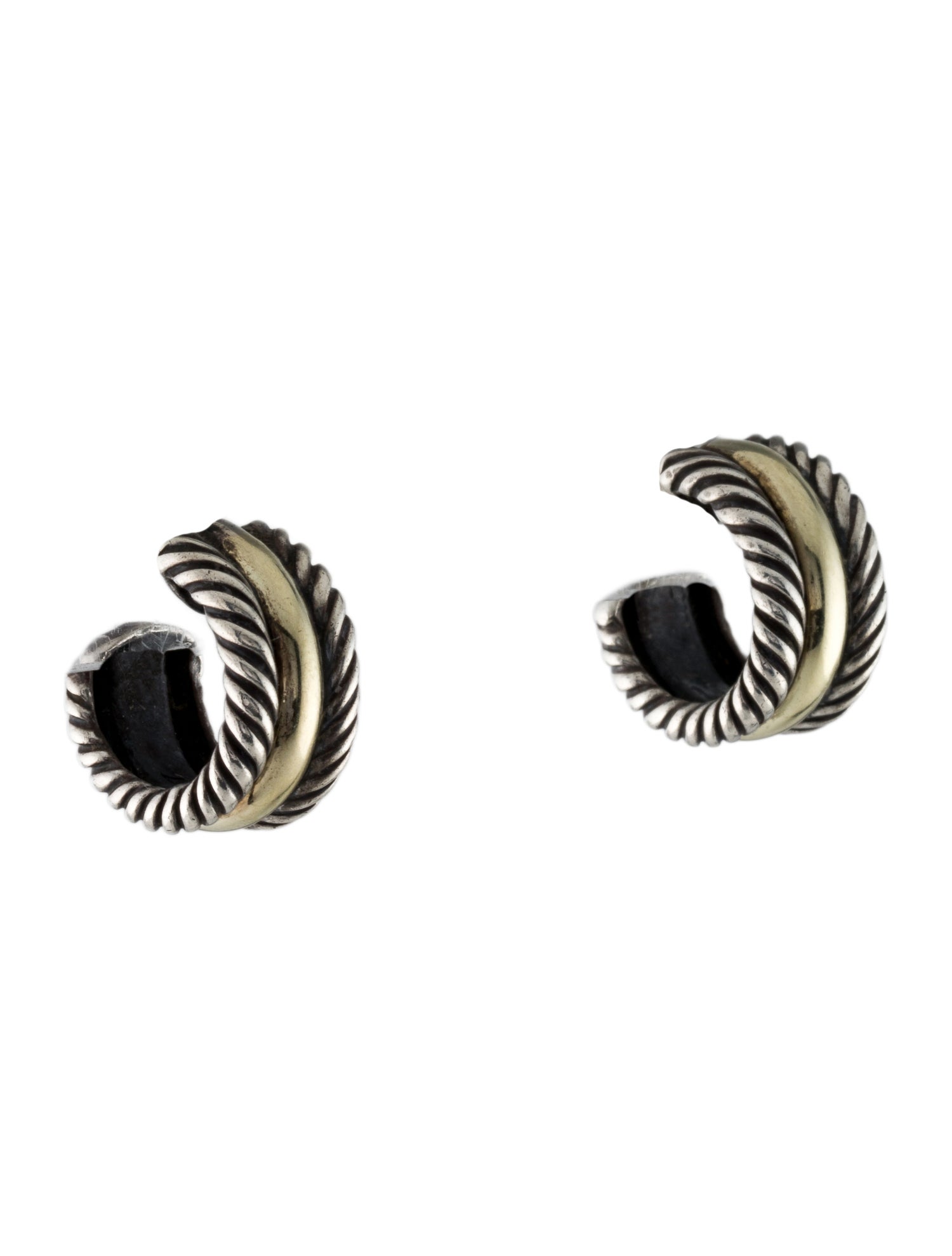 David Yurman Two-Tone Cable Collectibles Huggies