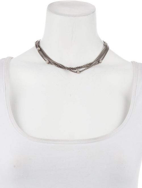David Yurman 1.08ctw Diamond Four-Row Small Multistrand Chain Necklace