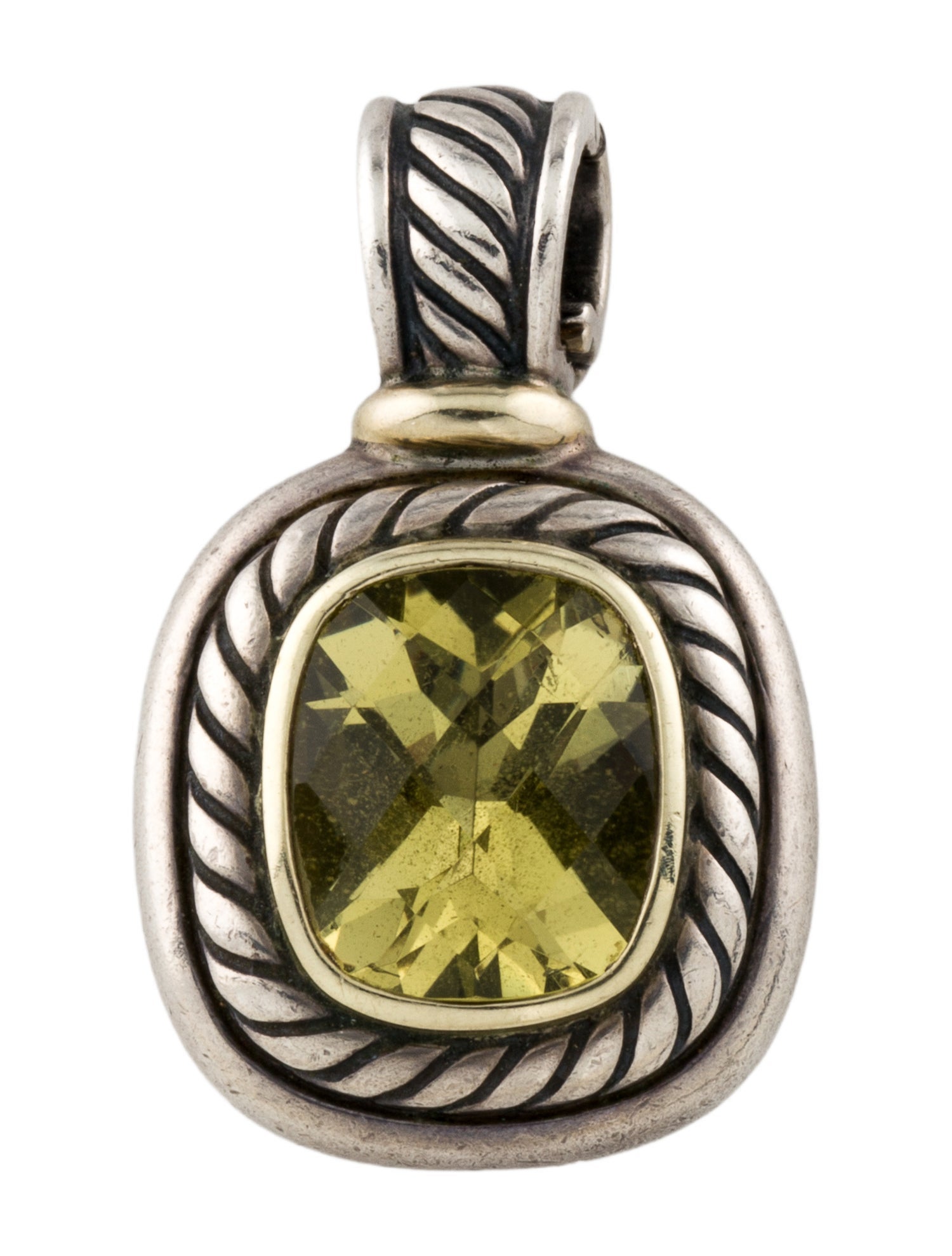 David Yurman Quartz Albion Enhancer Pendant