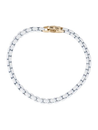 David Yurman 14K Acrylic Bel Aire Chain Bracelet