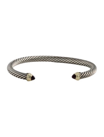 David Yurman Garnet Cable Classic Bracelet