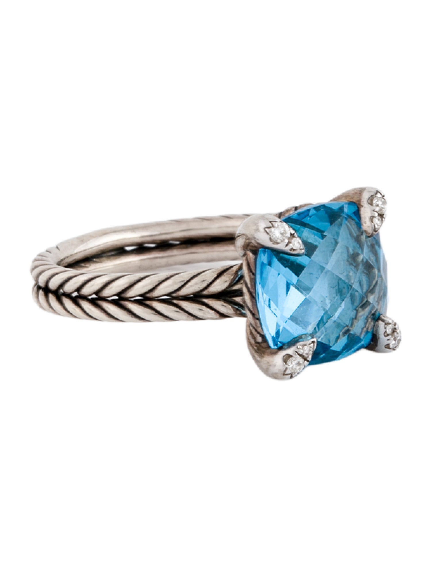 David Yurman Topaz & Diamond Chatelaine® Cocktail Ring