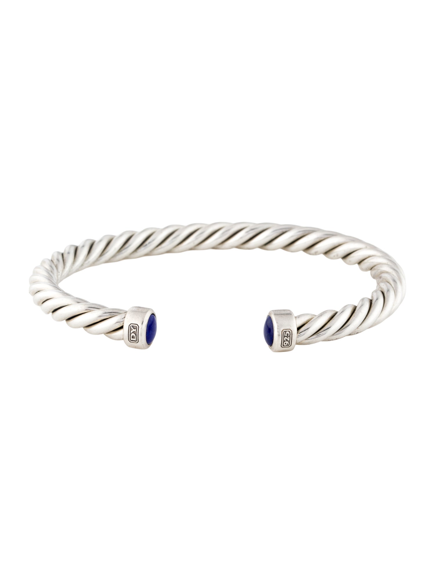 David Yurman Lapis Lazuli Cable Cuff Bracelet