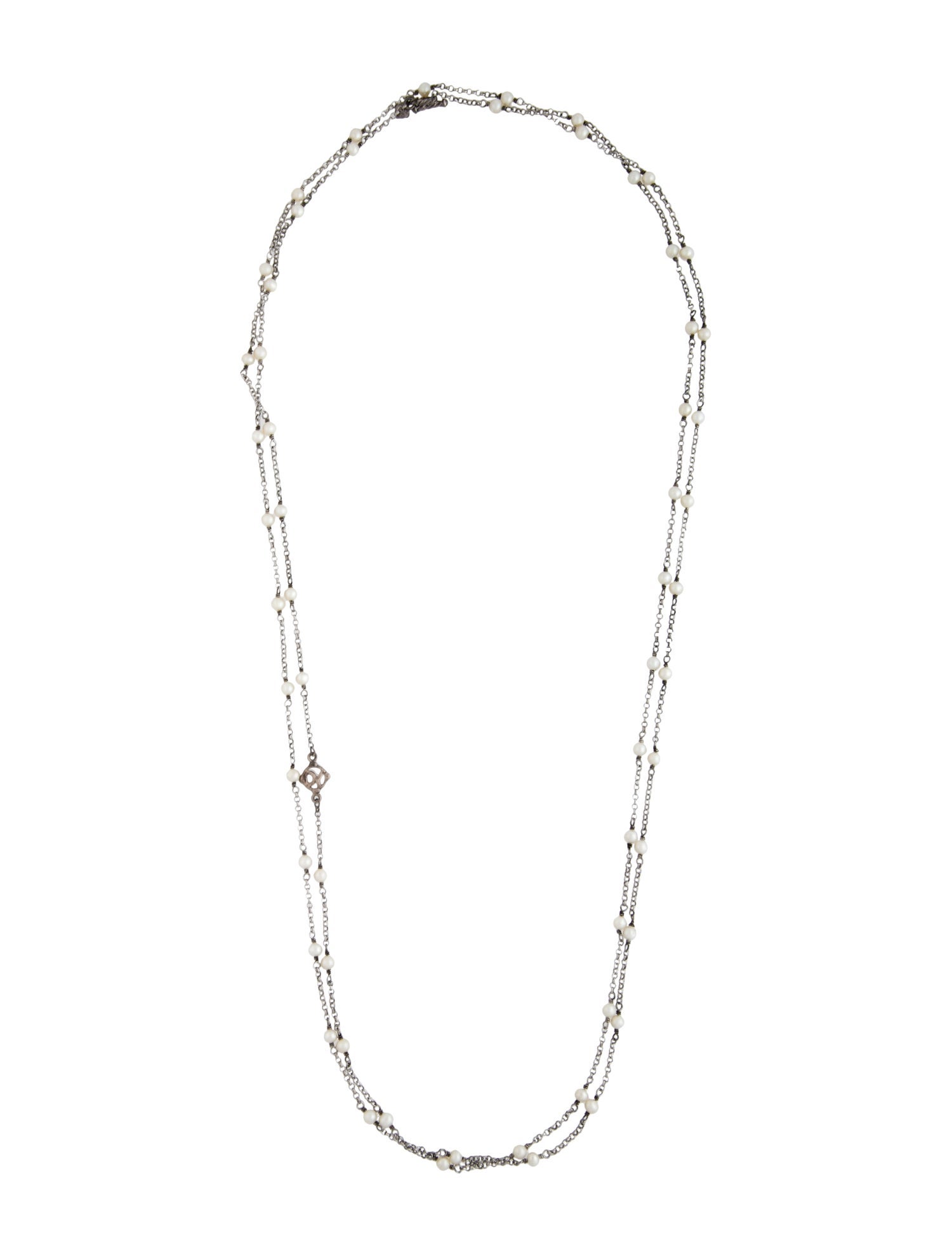 David Yurman Pearl Long Necklace