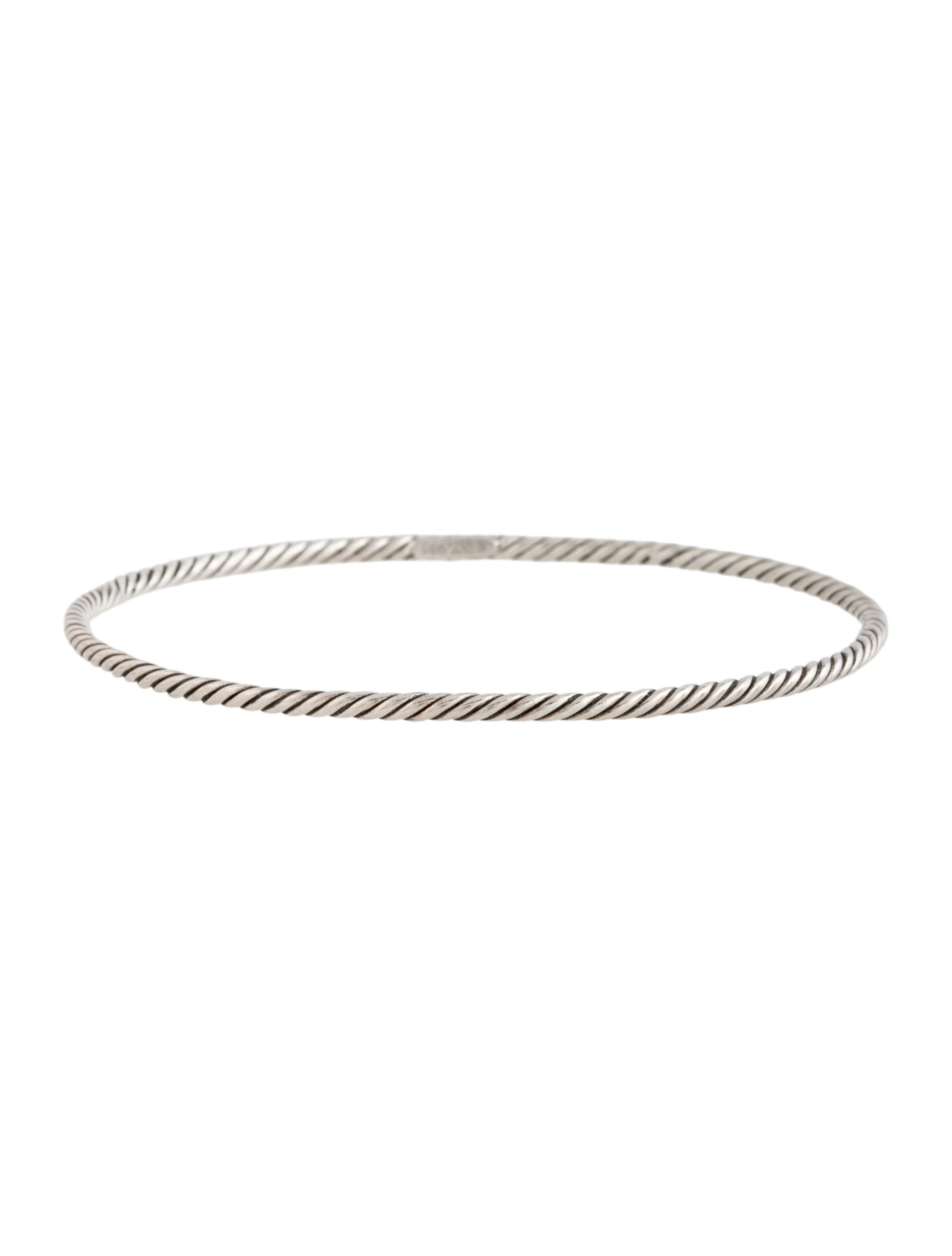 David Yurman Thin Cable Classic Bangle Bracelet