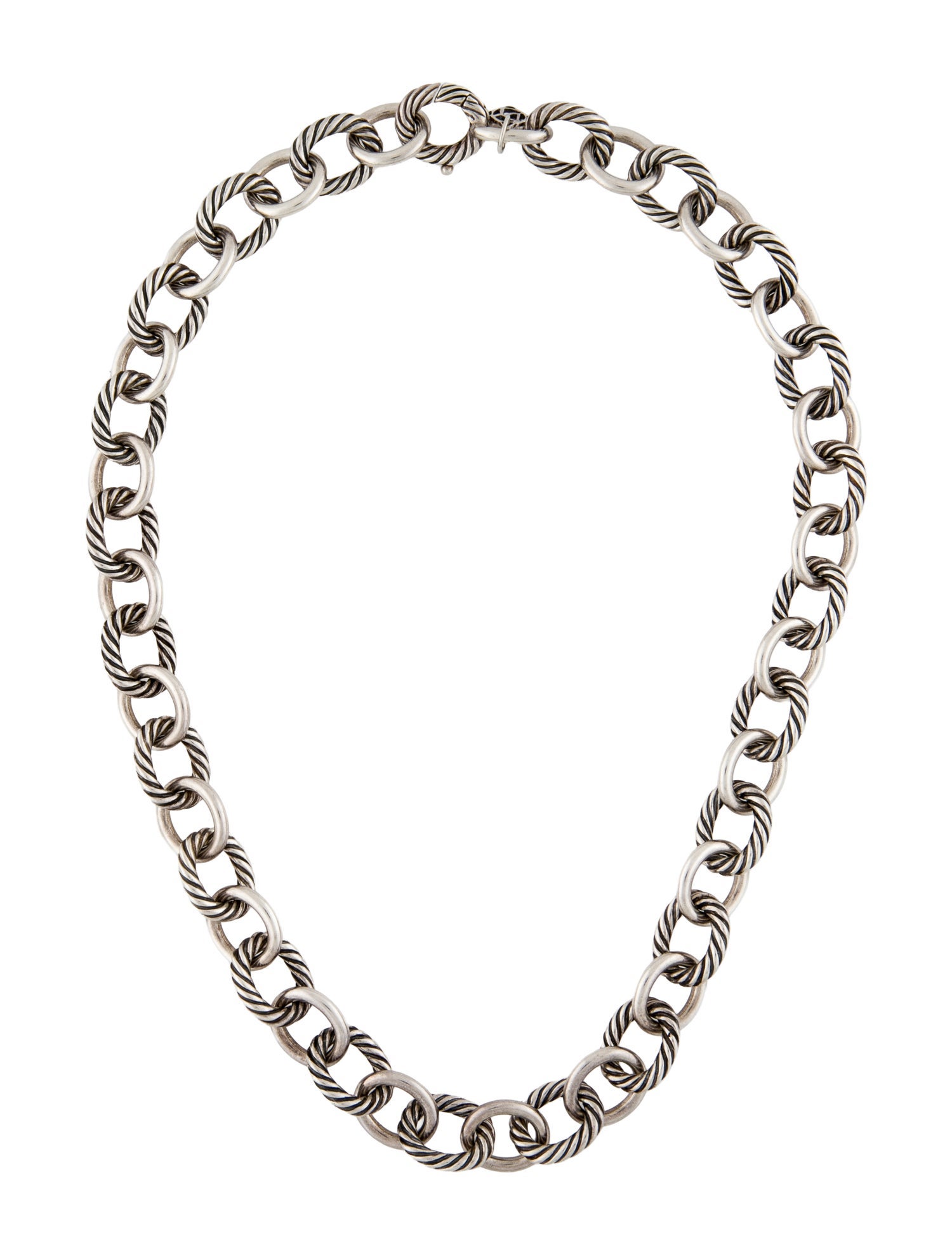 David Yurman Oval Link Necklace