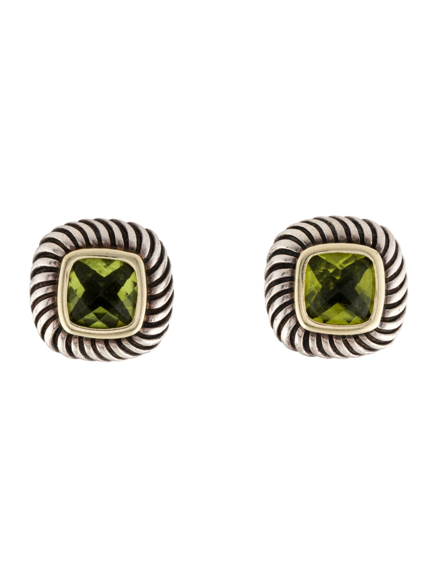 David Yurman Peridot Albion Studs