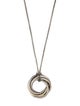 David Yurman Two-Tone Crossover Pendant Necklace