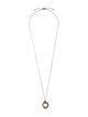 David Yurman Two-Tone Crossover Pendant Necklace