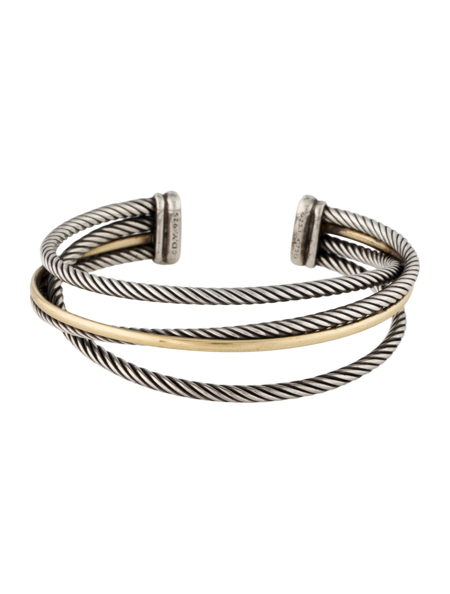David Yurman Two-Tone Crossover Cuff