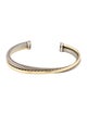 David Yurman Two-Tone Crossover Cuff Bracelet