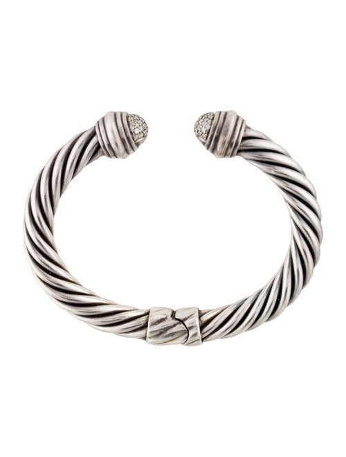 David Yurman Diamond Pavé Domes Classic Cable Bracelet