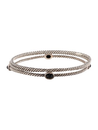 David Yurman Onyx Color Classic Bangle Bracelet Set