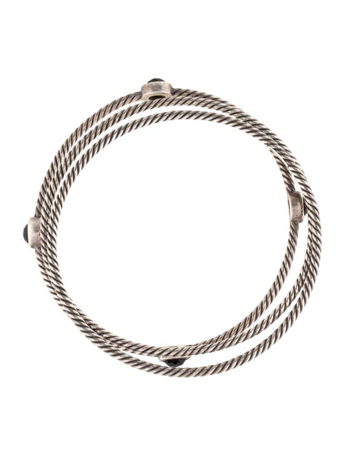 David Yurman Onyx Color Classic Bangle Bracelet Set