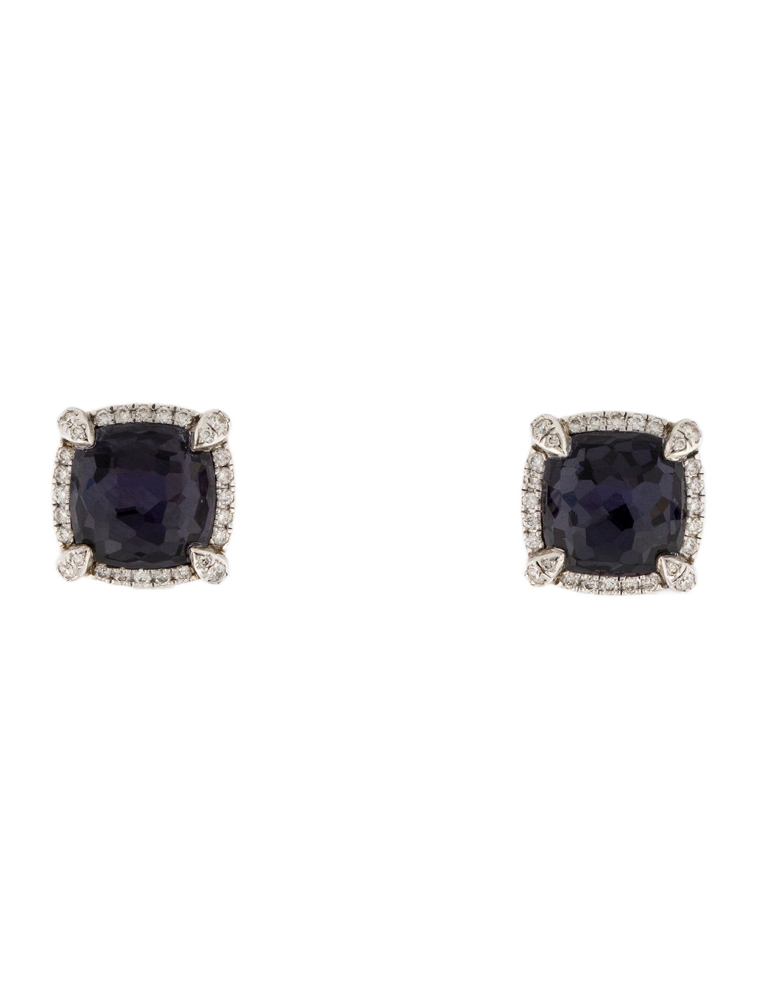 David Yurman Black Orchid & Diamond Chatelaine Stud Earrings