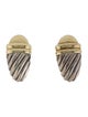 David Yurman Two-Tone Shrimp Earclips
