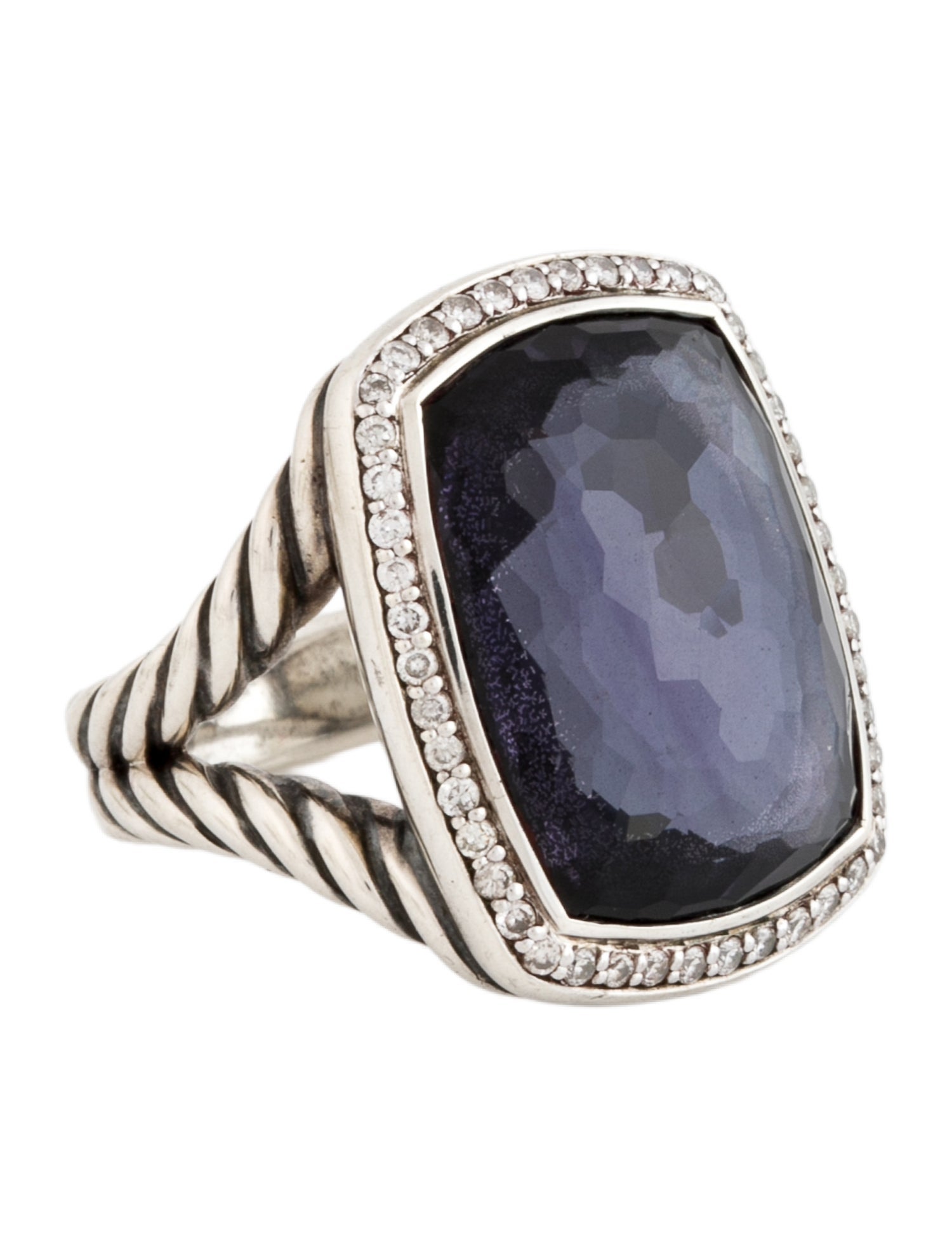 David Yurman Black Orchid & Diamond Albion® Ring