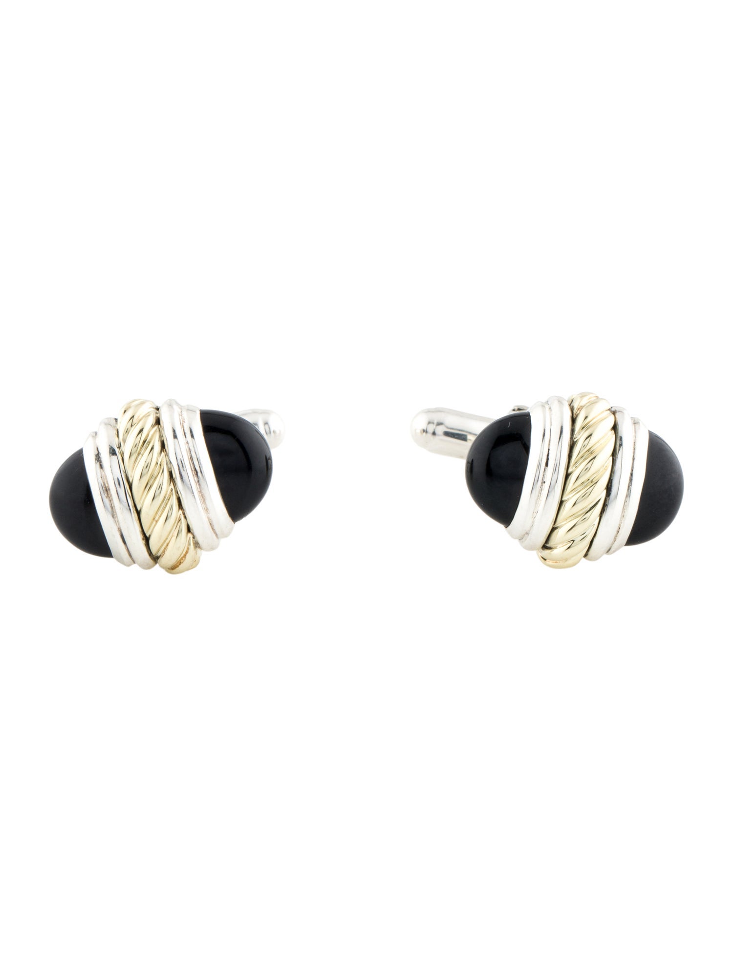 David Yurman Vintage Onyx Cufflinks