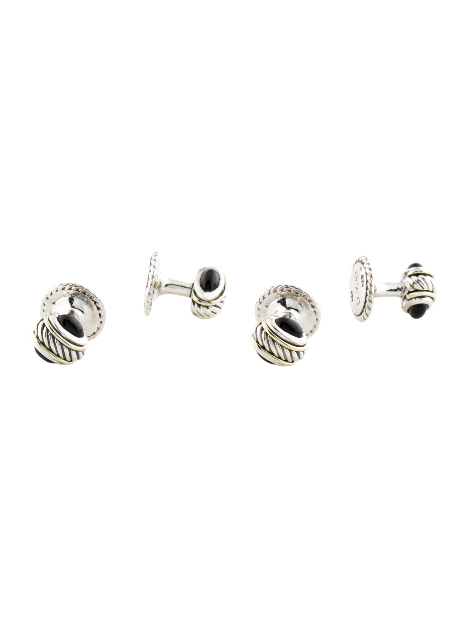David Yurman Vintage Onyx Shirt Studs