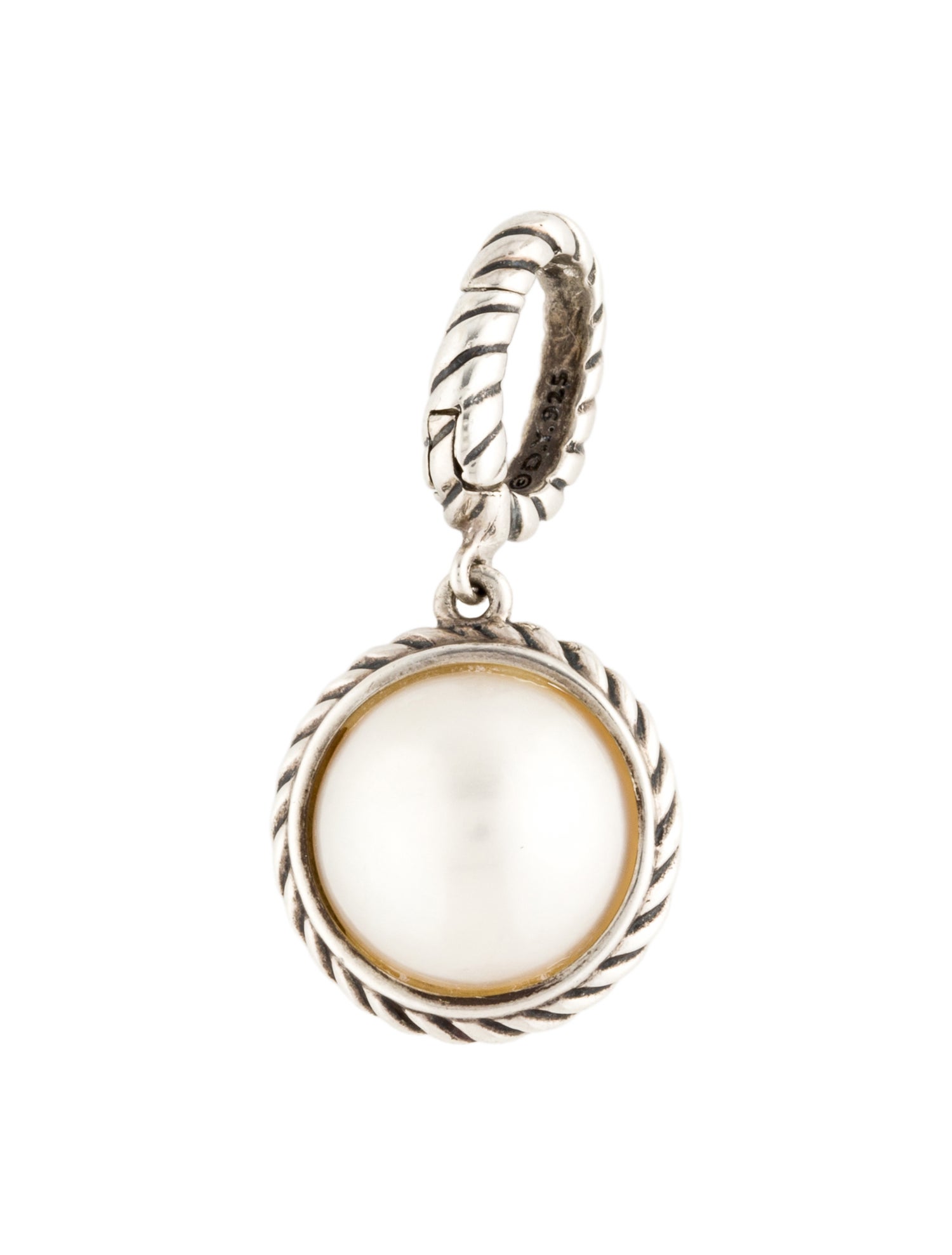 David Yurman Pearl Cable Pendant