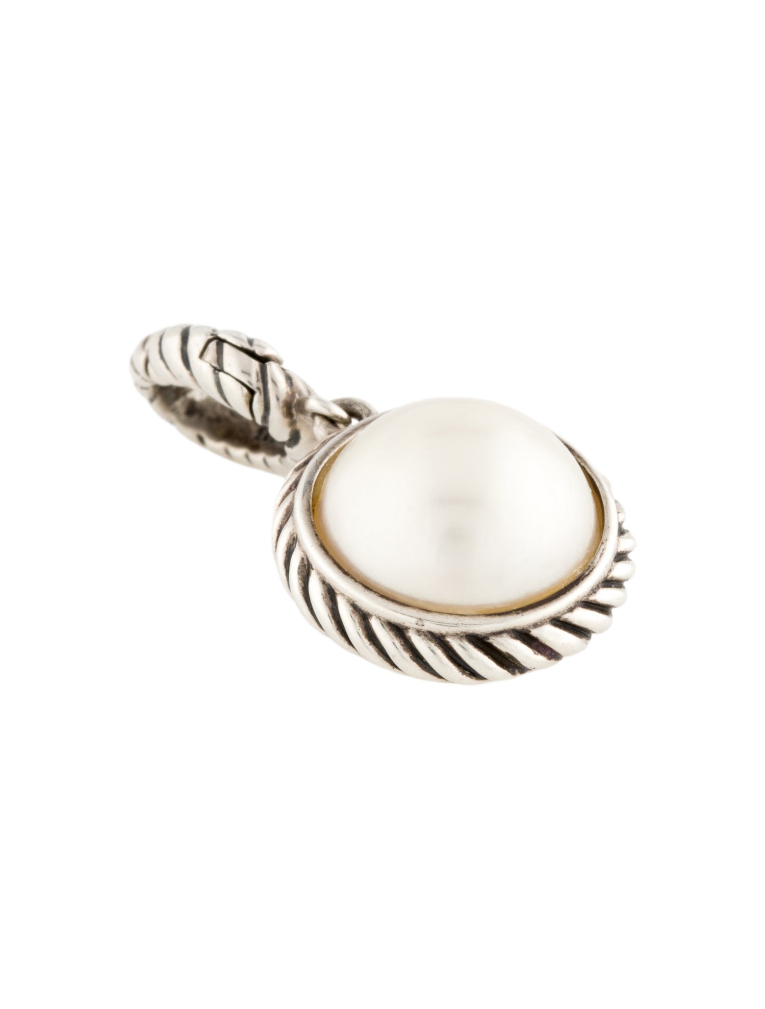 David Yurman Pearl Cable Pendant