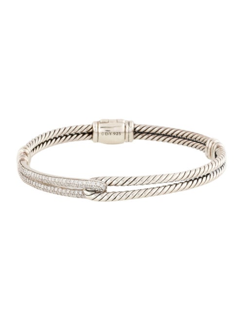 David Yurman Diamond Labyrinth Single-Loop Bracelet