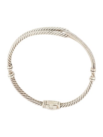 David Yurman Diamond Labyrinth Single-Loop Bracelet