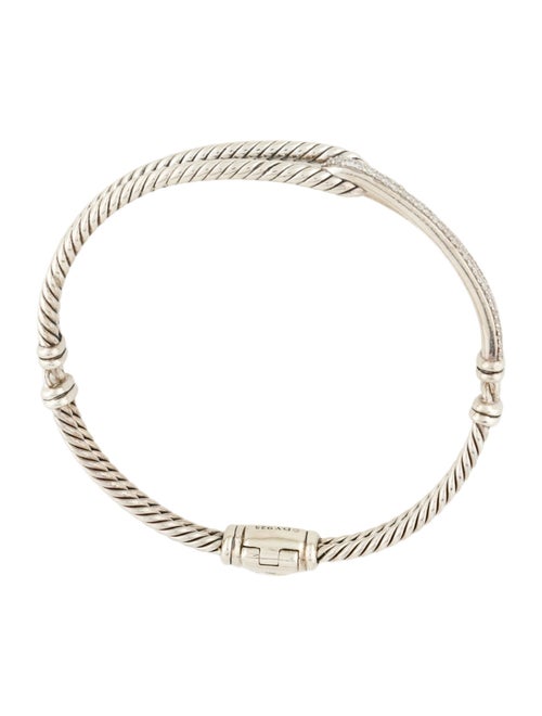 David Yurman Diamond Labyrinth Single-Loop Bracelet
