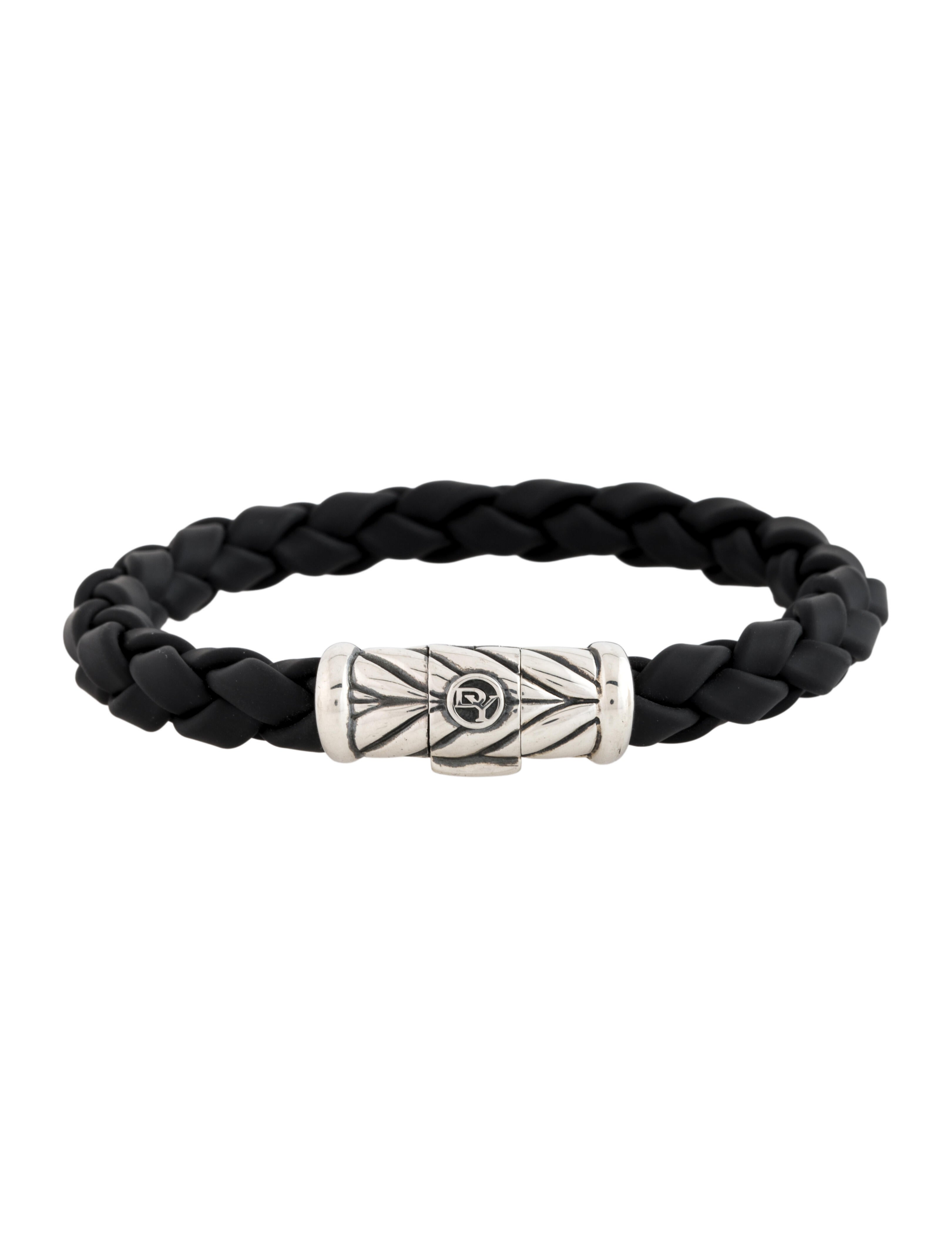 David Yurman Rubber Woven Chevron Bracelet