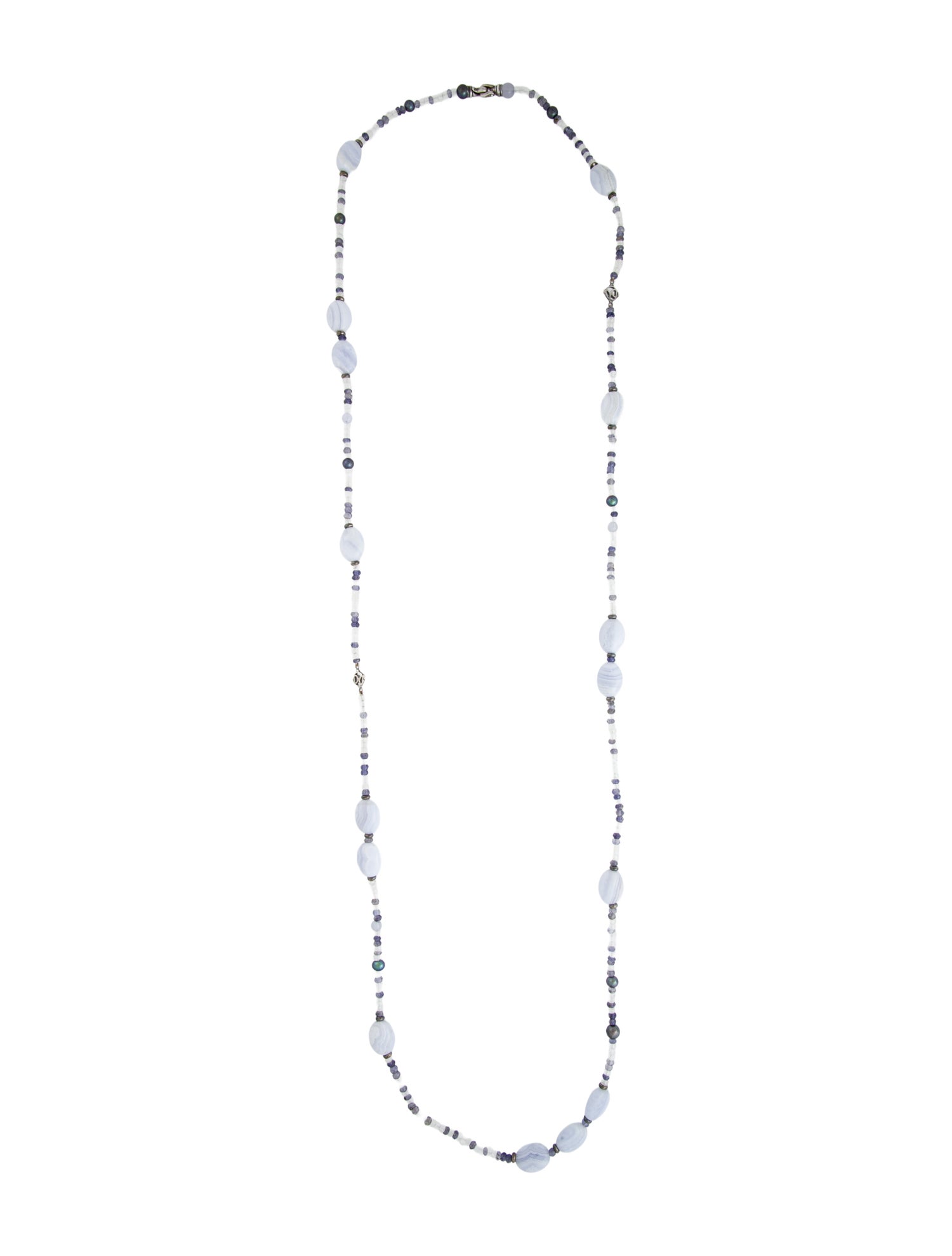 David Yurman Pearl & Multistone Tweejoux Bead Necklace